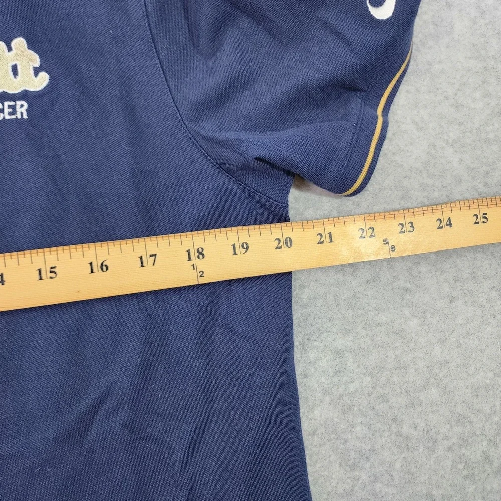 Nike Golf Polo Mens Size Medium‎ Pitt Panthers Blue Dri-Fit Shirt AA2274-451